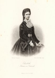 オーストリアのエリザベート皇后（1837〜98年）の &39;Allgemeine Moden-Zeitung&39;、Liepzig、1872
